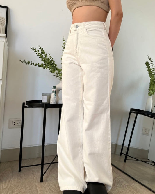 Pantalón Baggy Blanco