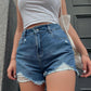 Short Jean con Rasgado