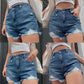 Short Jean con Rasgado