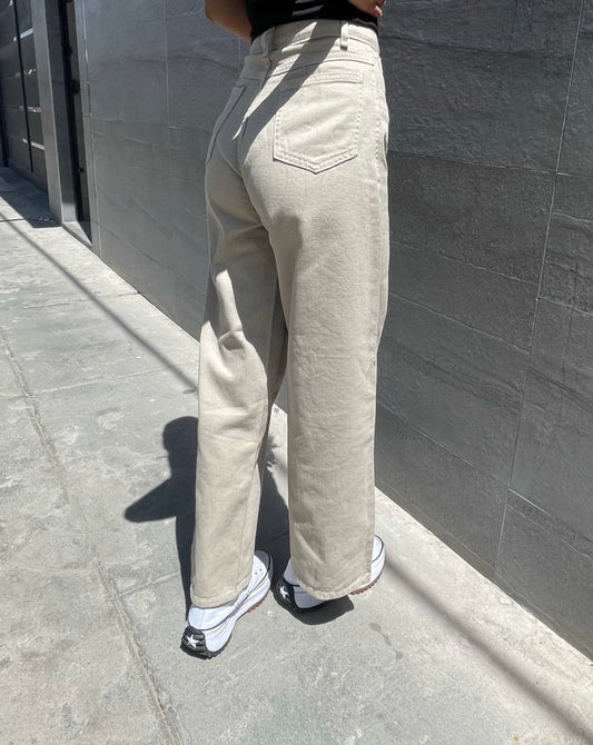 Pantalón Baggy Beige